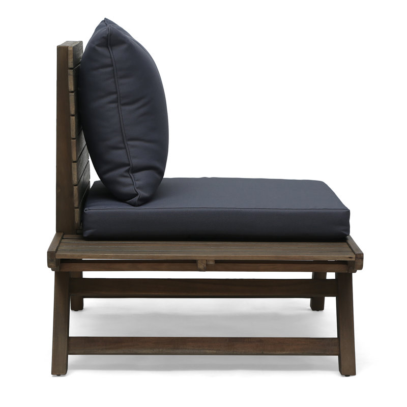 AllModern Acacia Outdoor Armless Lounge Chair & Reviews | Wayfair